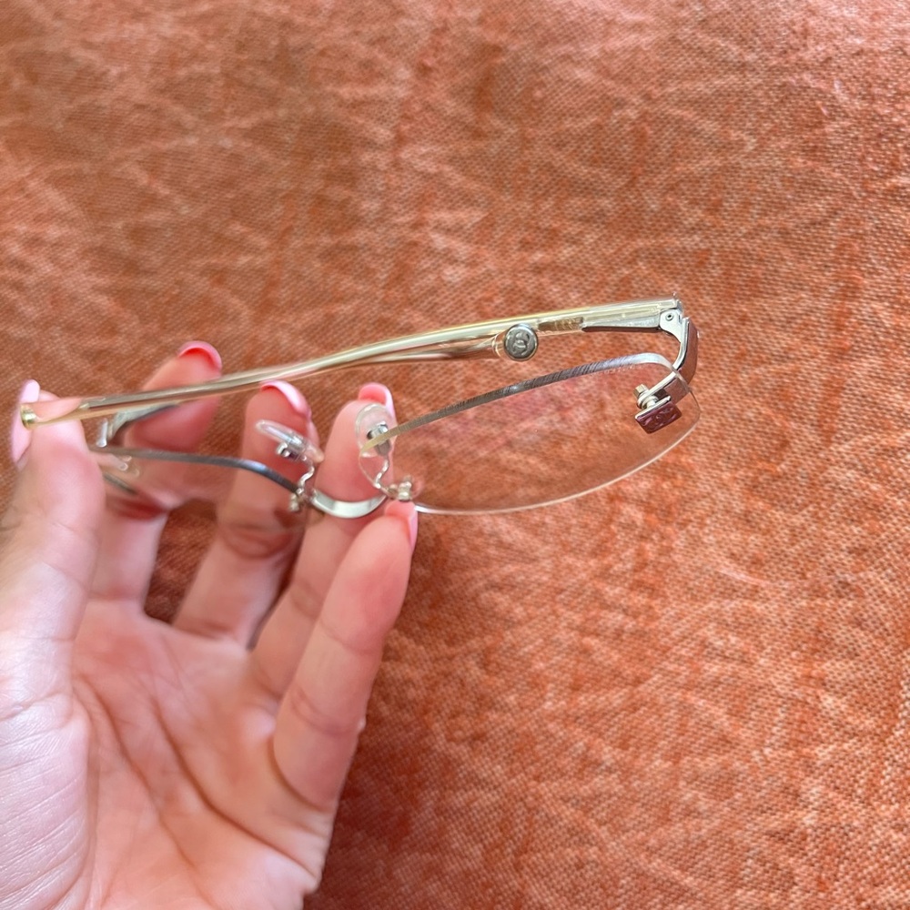 CHANEL Gold Rimless Glasses - Picture 9 of 12